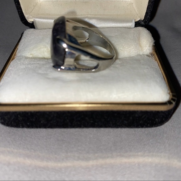 ART DECO AGATE RING - Picture 4 of 7